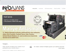 Tablet Screenshot of infoajans.com